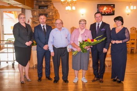 Zuzanna i Władysław Bujokowie, którzy swój jubileusz obchodzili w 2020 roku